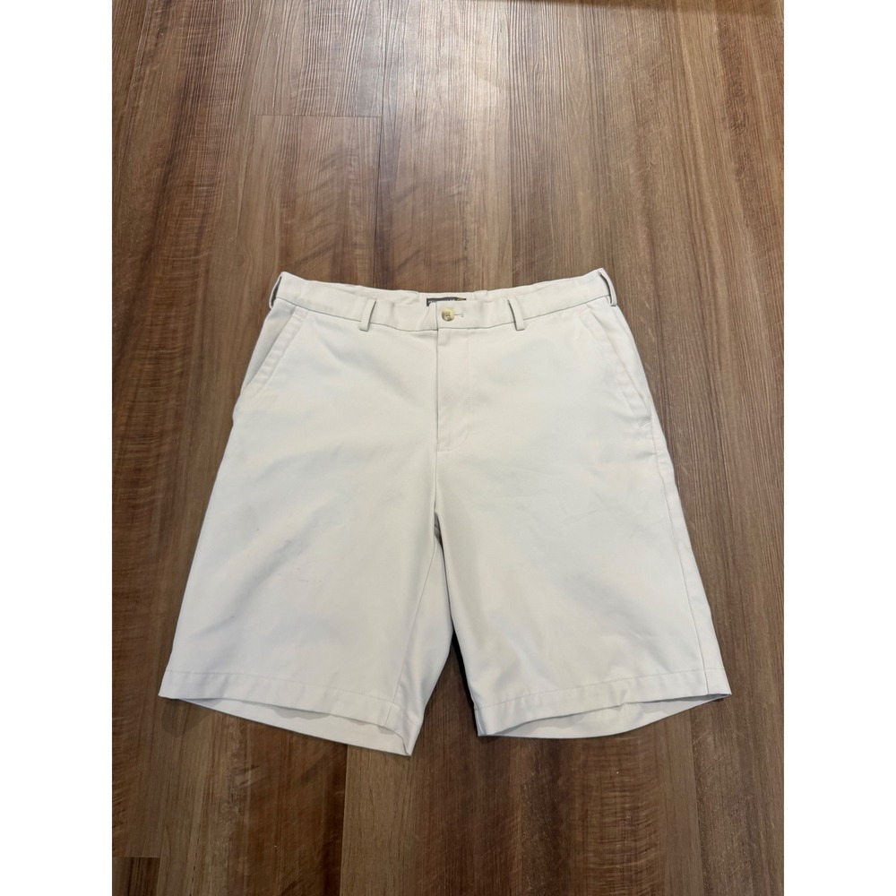Peter Millar Shorts Mens 33 Beige Crown Sport Performance Golf MCOEB82